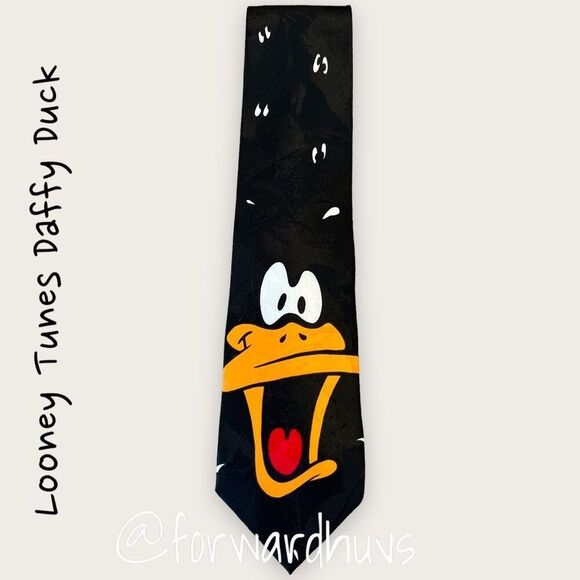 Vintage 1993 Looney Tunes Daffy Duck Tie - Picture 8 of 9